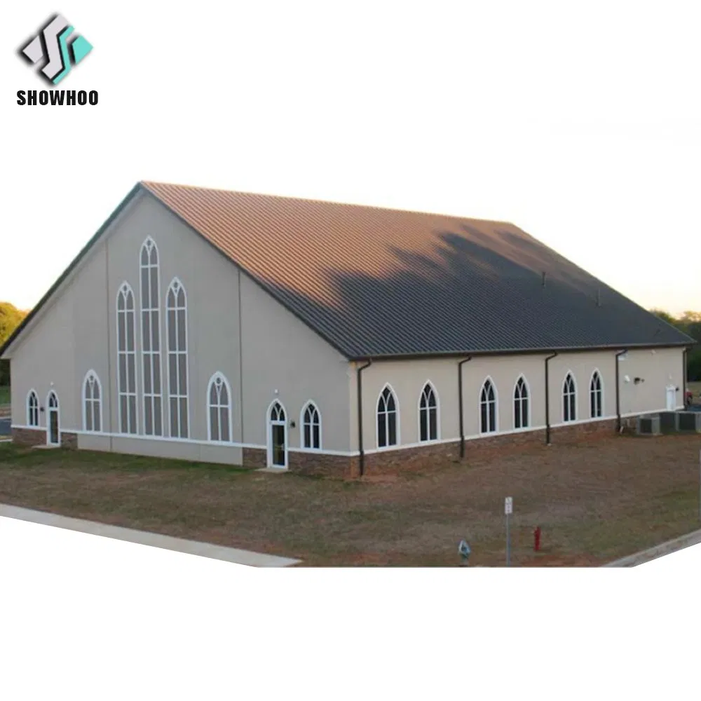 Edifício de Igreja Modular de Metal Moderno Casa Escritório Durável Preço Competitivo