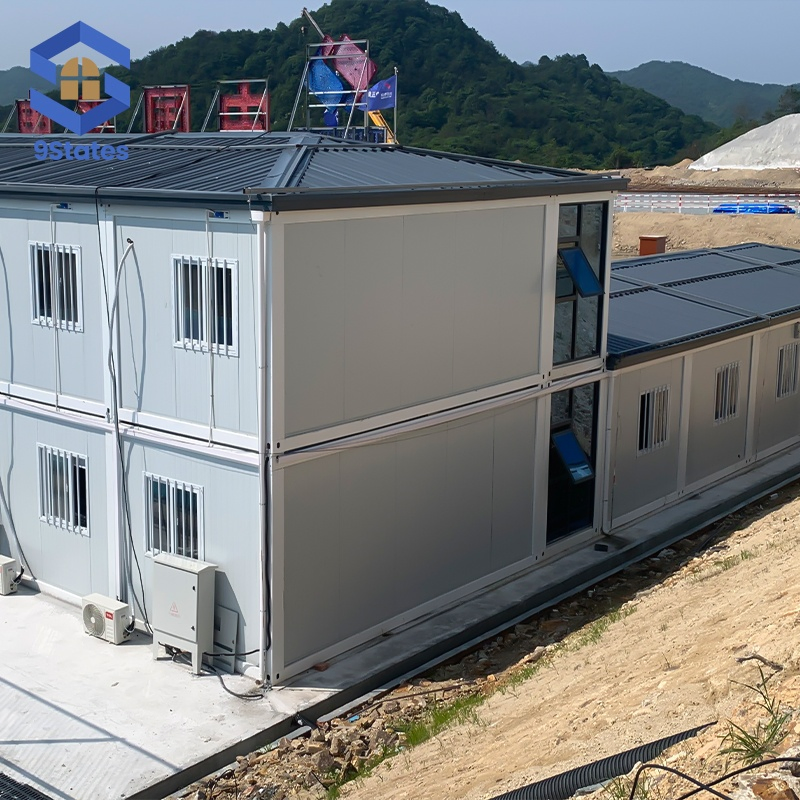 Casa de Escritório em Contêiner para Dormitório de Trabalhadores em Acampamento Temporário de Trabalho Prefabricado para Acomodação de Trabalhadores