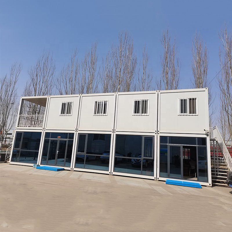 Habitação em contêiner personalizável, modular e de montagem rápida, edifícios portáteis e dormitórios