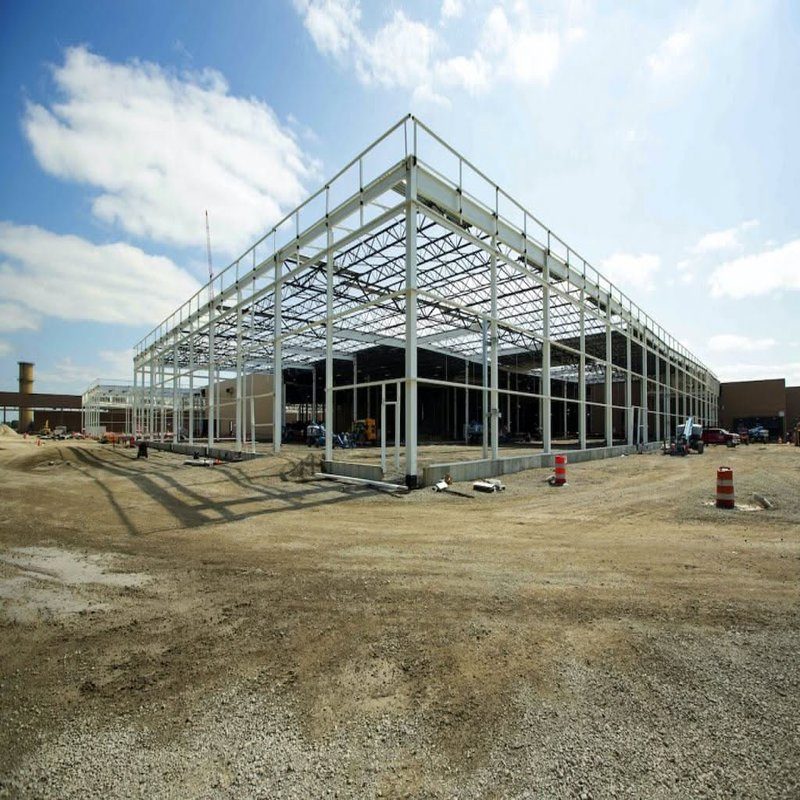 Estrutura de Aço Prefabricada, Design Gratuito de Construção Modular de Alto Desempenho para Escritórios Comerciais e Edifícios Escolares