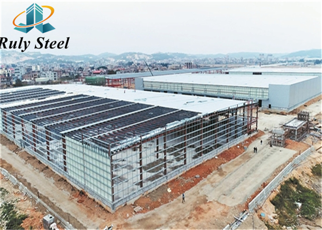 Padrão ASTM GB Grande Vão Design Modular Construção em Aço Estrutura Prefabricada Parque Logístico