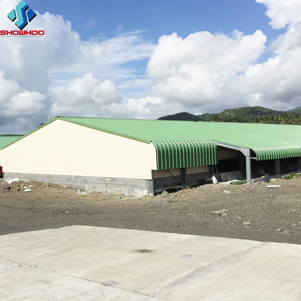 Estrutura de Aço Modular Industrial Totalmente Automatizada para Galpão de Frangos de Corte Edifício de Criação de Aves