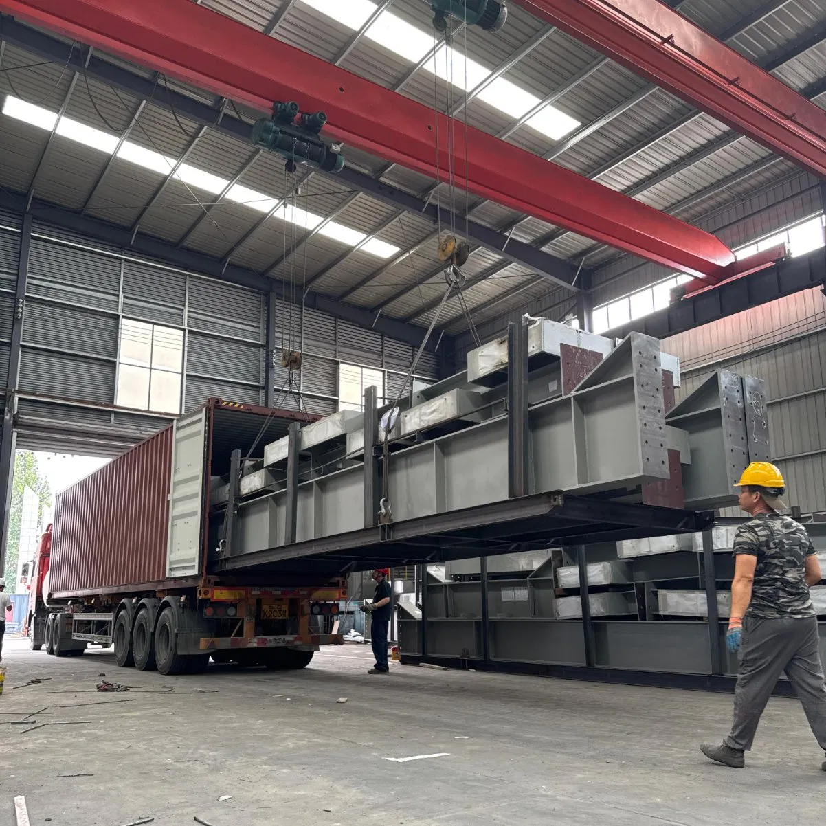 Construção Modular de Aço para Armazém, Oficina e Fábrica de Ereção Rápida para Projetos Industriais Temporários