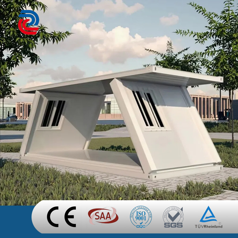 Caixa de embalagem dobrável rápida, edifício residencial modular em forma de Z, isolante e à prova d'água