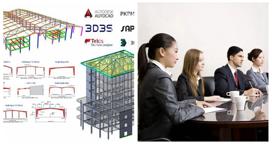 Estrutura de Aço Galvanizado Antirrust para Armazém Oficina Galpão Estrutura Modular de Metal