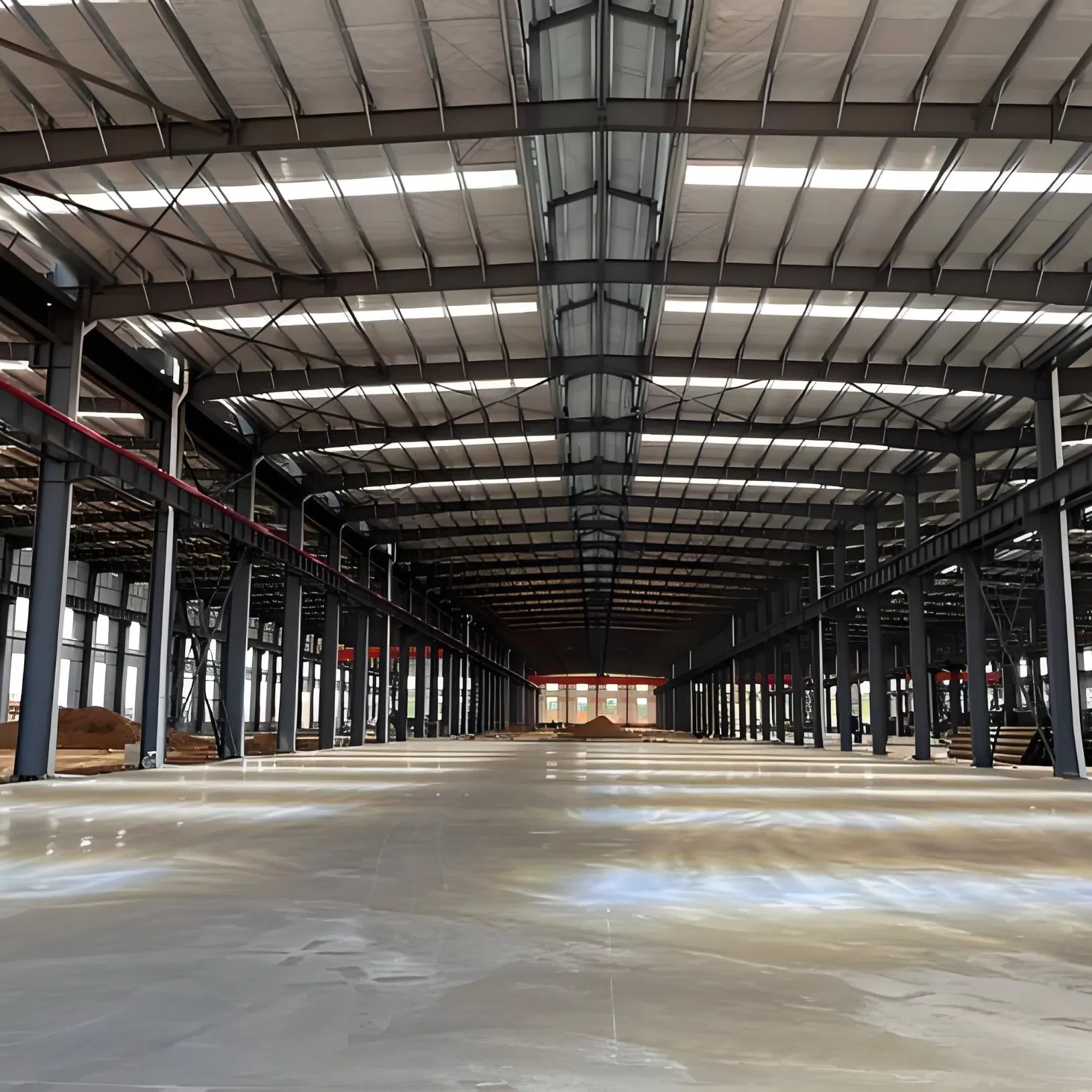 Isolamento de Lã de Rocha de Poliuretano Personalizado, Estrutura de Aço Durável e Anticorrosiva para Armazém Industrial, Edifício Modular Pré-fabricado
