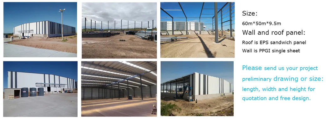 Estrutura de Aço Prefabricada para Galpão Industrial Baixo Custo Construção Modular de Alto Rendimento Casa Comercial de Aço Prefabricada Escritório