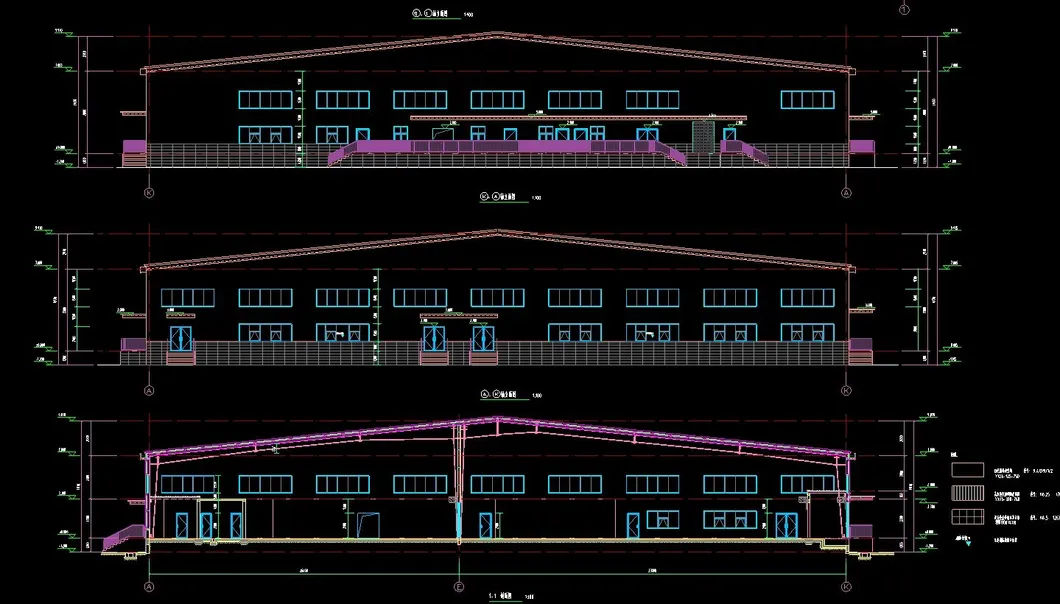 Construção de Estrutura Metálica Modular Leve Prefabricada com Paredes de Tijolo Envolvendo Armazém Prefabricado