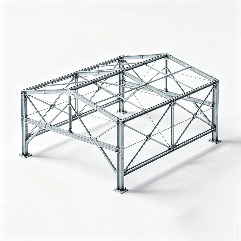Edifício modular de estrutura de aço de amplo quadro, confiável, retardante de calor, estabilizado contra UV, de baixo custo operacional, para fábrica de fabricação de móveis