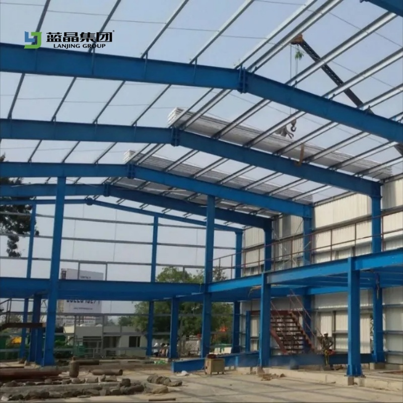 Construção de Fábrica Industrial Planta Modular Prefabricada Estrutura de Aço Estrutura de Oficina Armazém