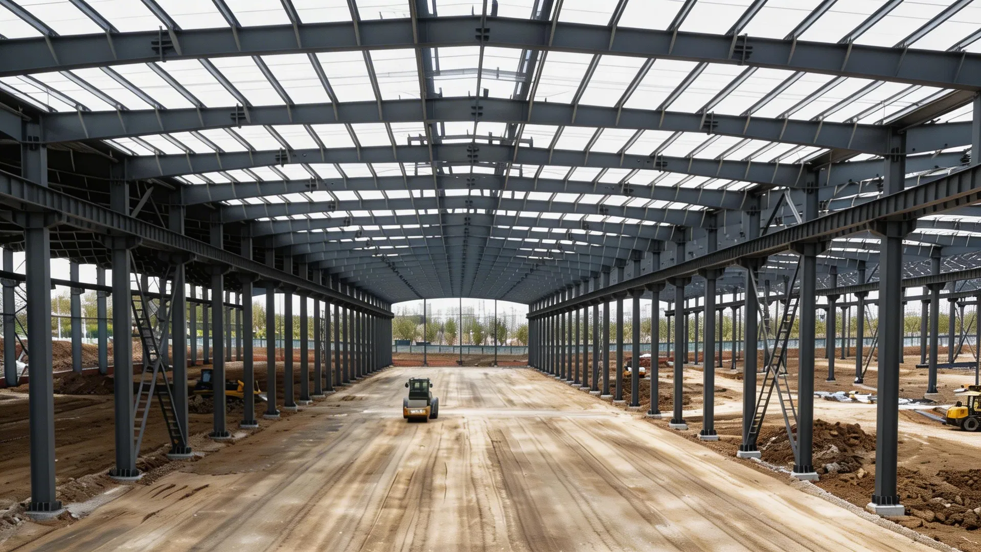 Projeto estrutural de aço para o exterior
