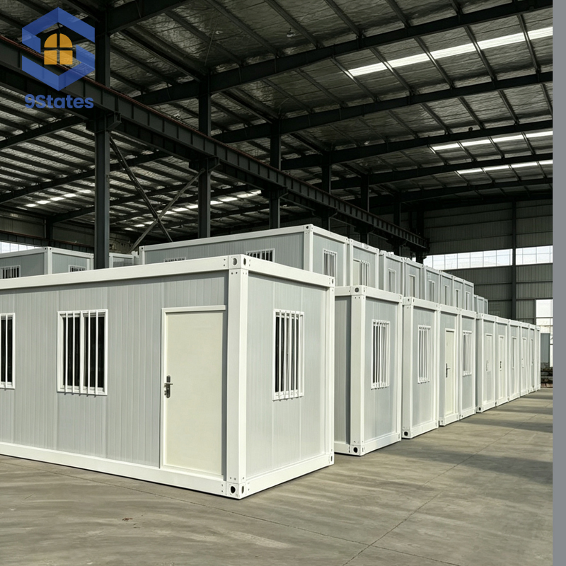 Alojamento de Funcionários em Cabines Compostas Versáteis e Resistente ao Fogo, Construção de Obras, Alojamento para Trabalhadores, Fabricação Direta, Certificado CE, Baixo Custo