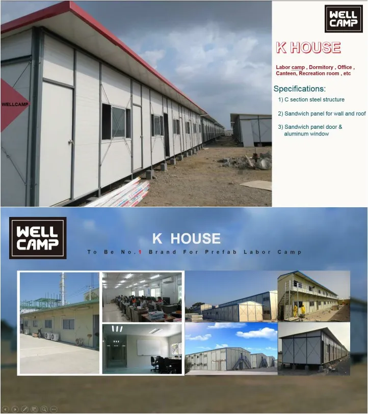 Edifício Modular Móvel Prefabricado Temporário