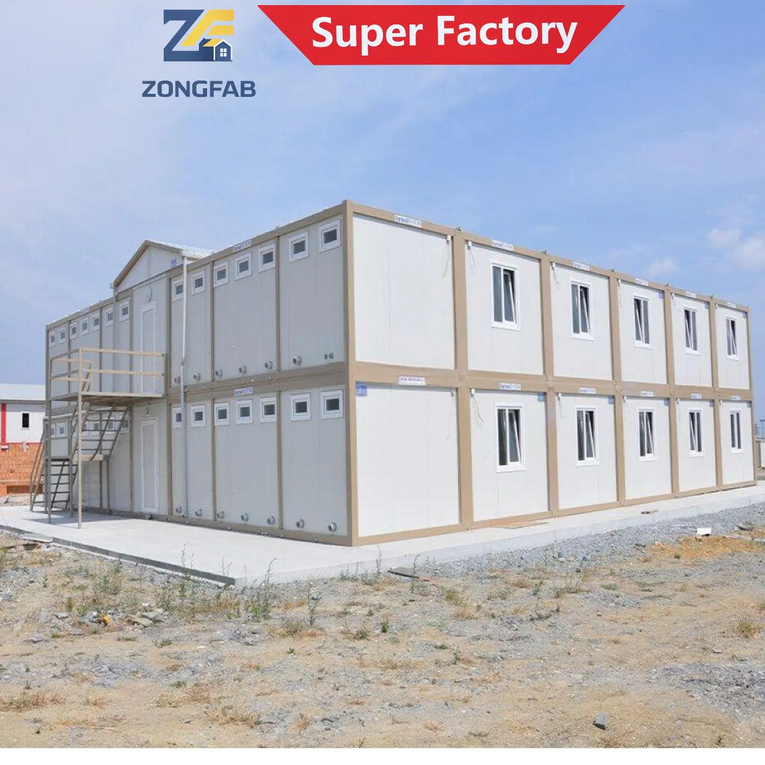 Construção Rápida Moderna Comercial Administrativa Corporativa Alojamento Residencial Edifício Modular Pré-fabricado em Contêiner