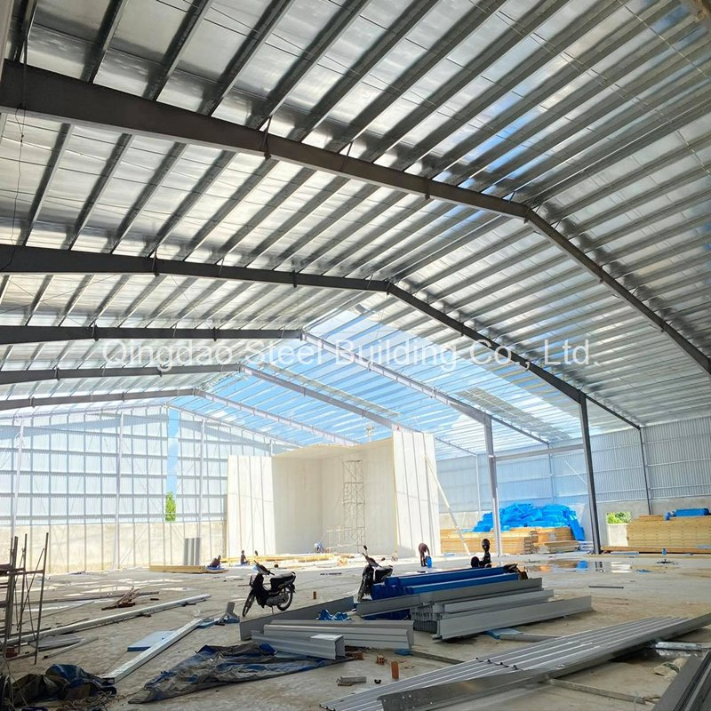 Edifício Modular Prefabricado Personalizado Edifício Industrial Prefabricado para Armazém de Estrutura de Aço Oficina