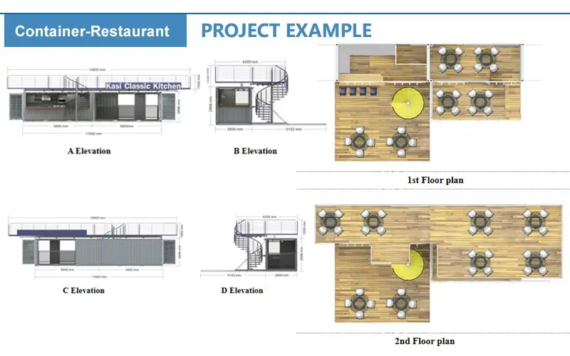 Casas Contêineres Planas Ecológicas Edifícios Modulares Sustentáveis em Pacote Plano