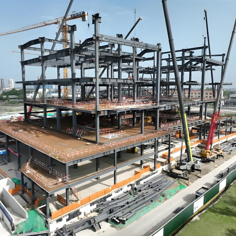 Estrutura de Aço Prefabricada de Edifício de Grande Altura Armazém Prefabricado