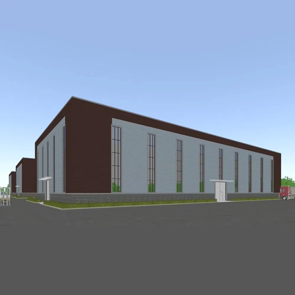 Projeto Inovador Estrutura de Aço Prefabricada Edifício Armazém Industrial Material de Construção Edifício Modular
