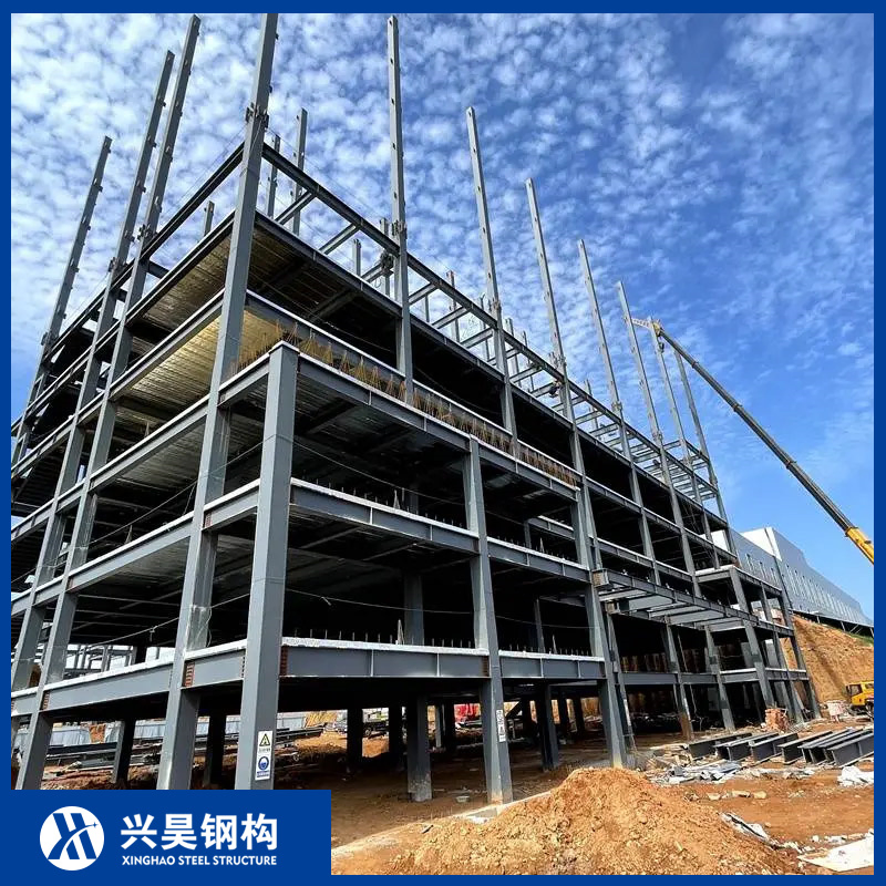 Construção Modular de Grande Espaço Industrial Comercial Híbrido Casa Escritório Prefabricado Estrutura de Metal Aço Edifício