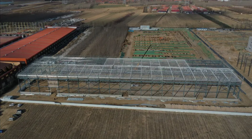 Estrutura de Metal Aço Modular Pré-fabricada para Indústria Comercial de Oficina e Fábrica
