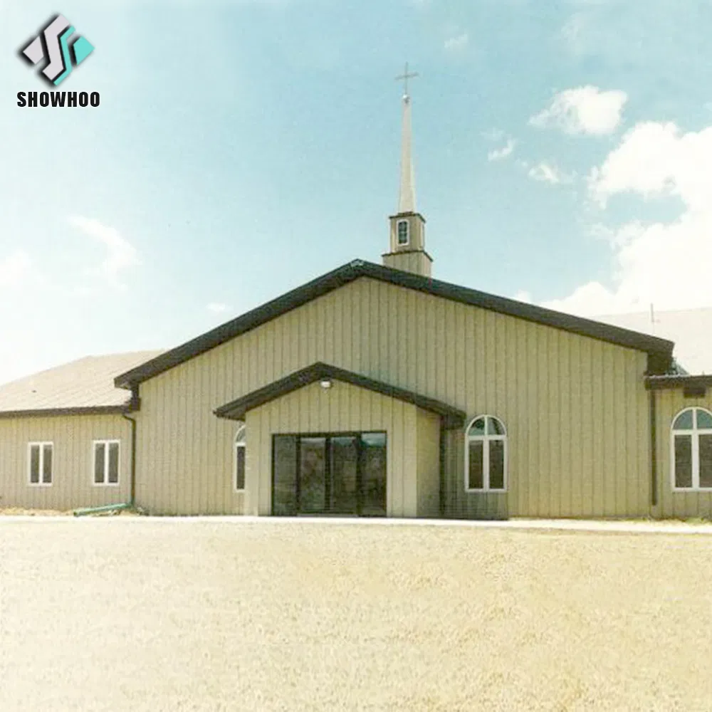 Edifício de Igreja Modular de Metal Moderno Casa Escritório Durável Preço Competitivo