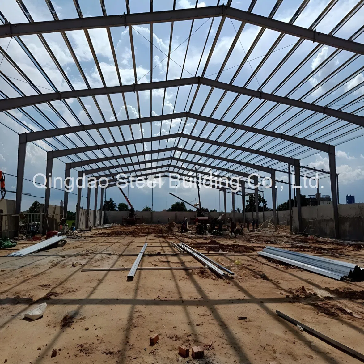 Estrutura de Aço Modular para Armazém Industrial, Oficina Prefabricada, Edifício de Apartamentos