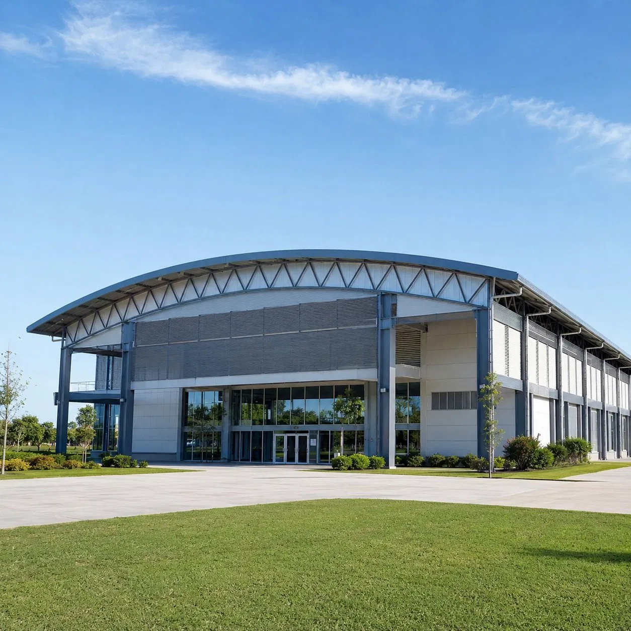 Estrutura de Aço Prefabricada, Design Gratuito de Construção Modular de Alto Desempenho para Escritórios Comerciais e Edifícios Escolares