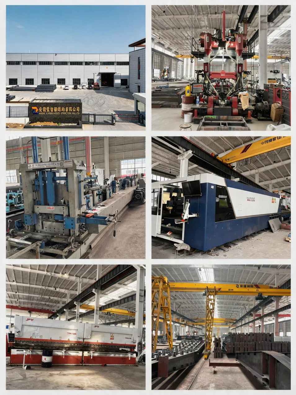 Estrutura de Aço Prefabricada Galvanizada Modular de Construção Rápida para Edifício Industrial e Armazém