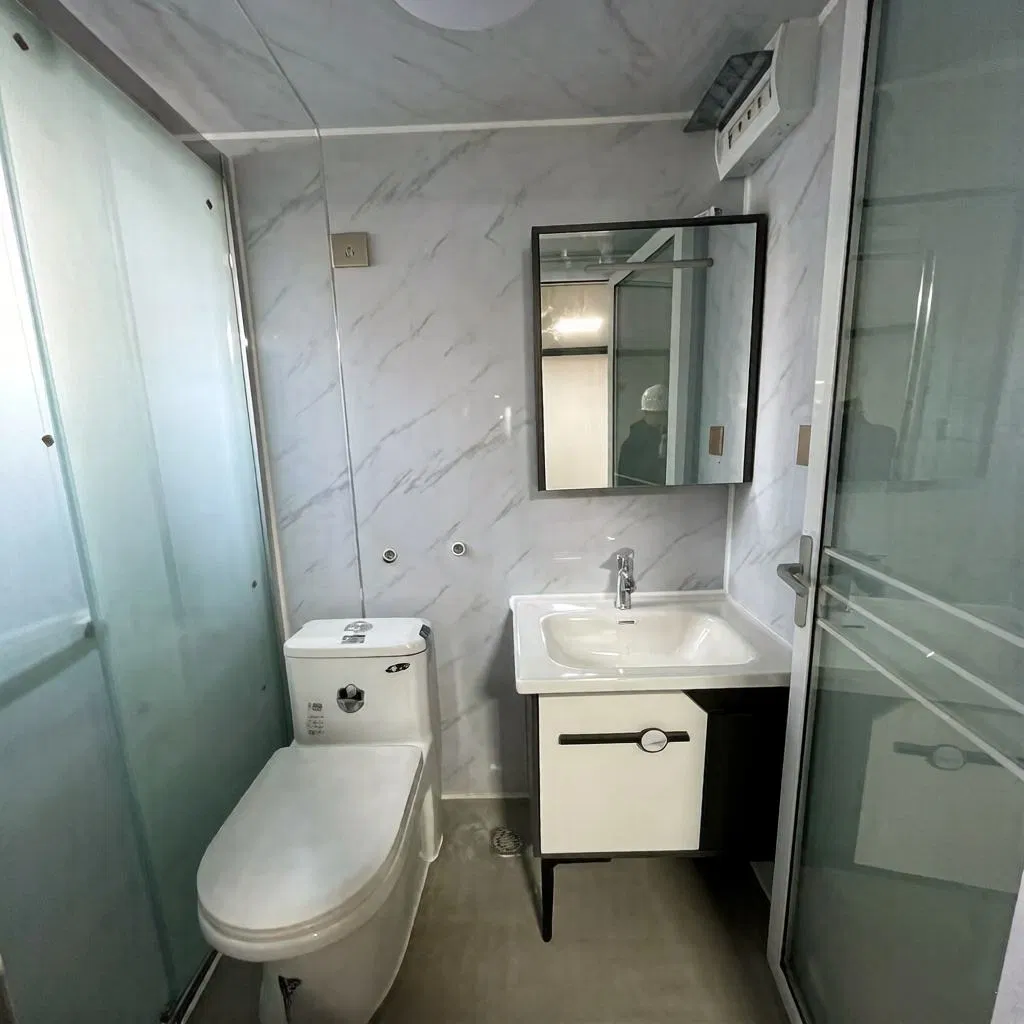 Casas Contêineres Contemporâneas Modulares de Aço Prefabricadas e Expansíveis com Painéis Sanduíche para Vila, Quarto, Edifício de Escritório