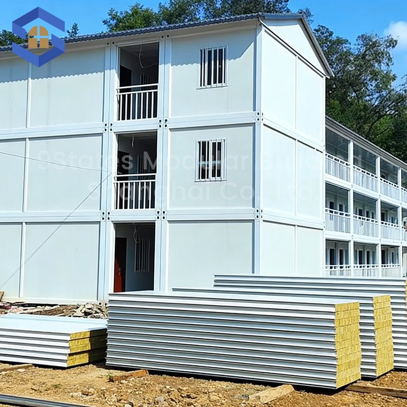 Container de Dormitório para Trabalhadores em Local de Construção de Alta Resistência com Isolamento de Lã de Rocha