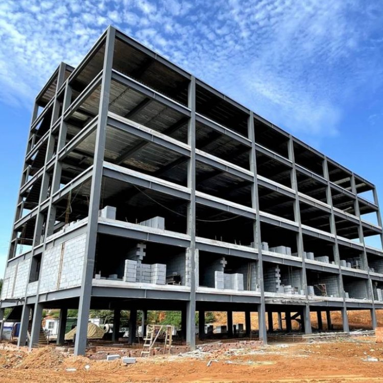 Edifício de Escritório em Estrutura de Aço Prefabricado Modular Resistente ao Fogo de Rápida Instalação