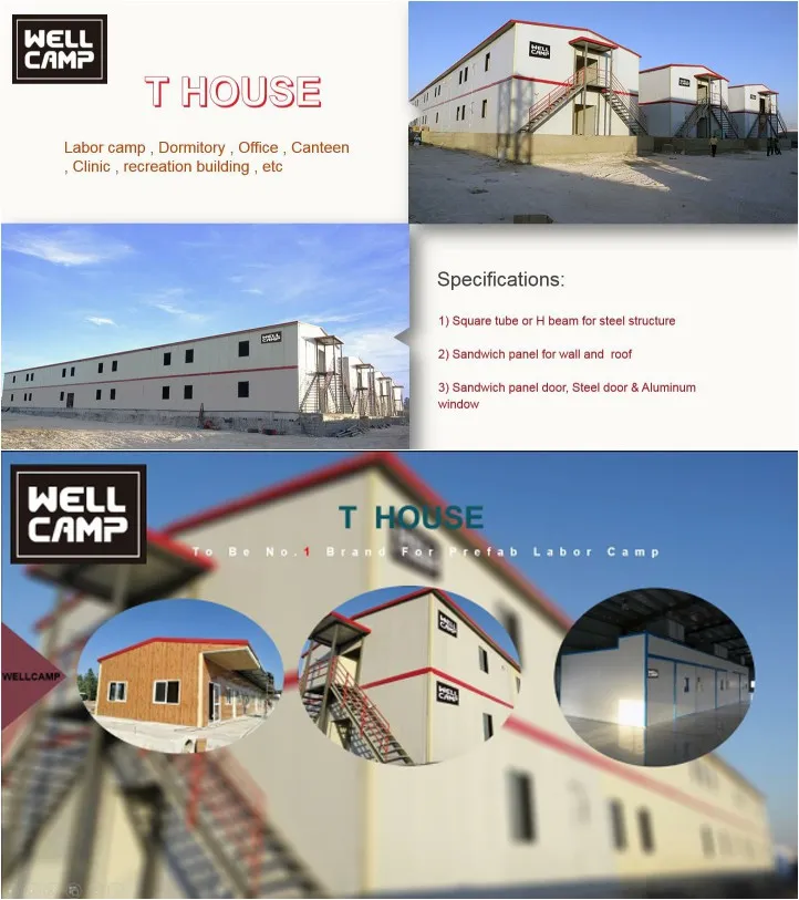 Construção de Edifício de Escritório de Acampamento Modular Pré-fabricado para Trabalhadores