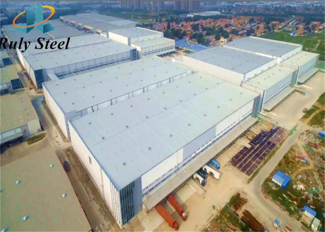 Padrão ASTM GB Grande Vão Design Modular Construção em Aço Estrutura Prefabricada Parque Logístico