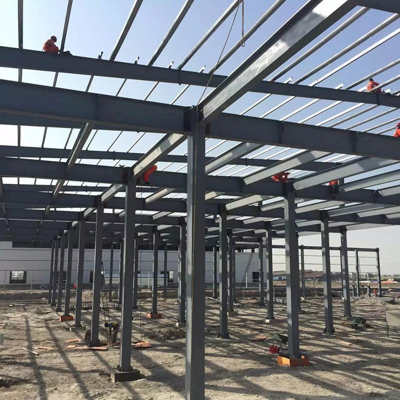Edifício Modular de Estrutura de Aço com Quadro Metálico Prefabricado para Indústria