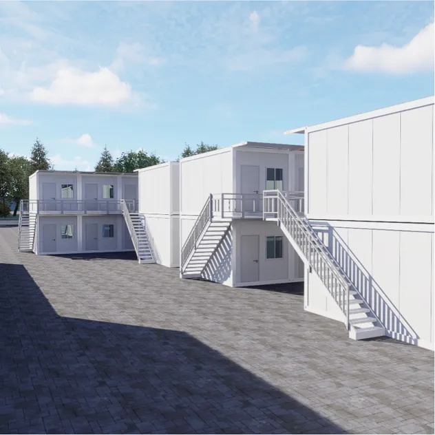 Caixa de embalagem dobrável rápida, edifício residencial modular em forma de Z, isolante e à prova d'água