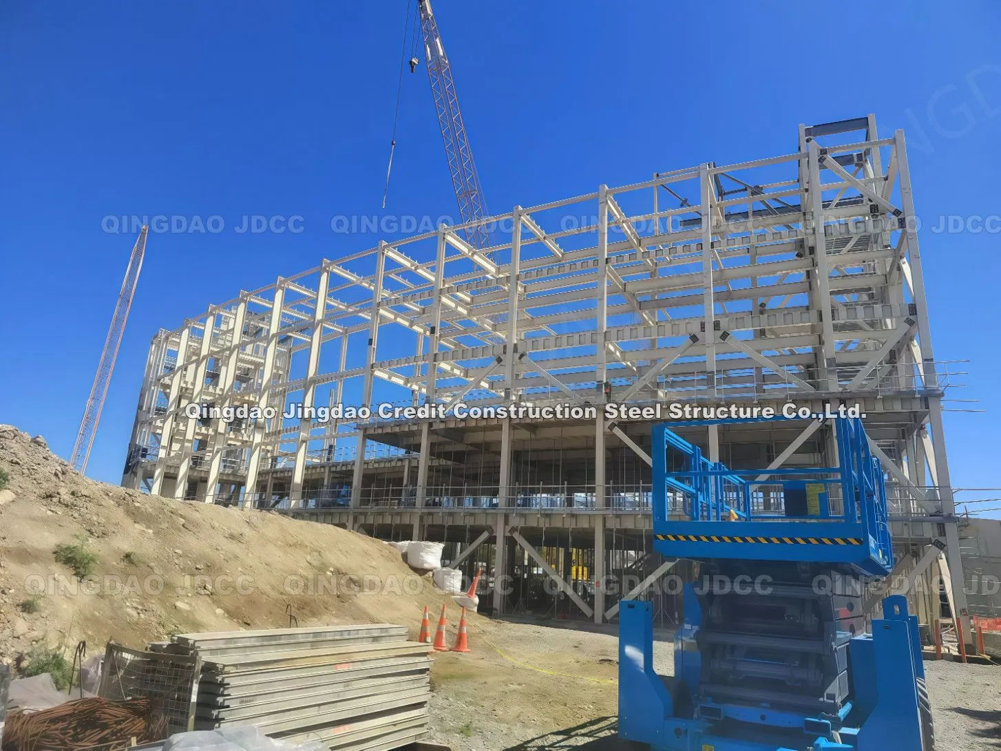 Estrutura de Aço Carbono de Alta Resistência Fabricada para Oficinas Modulares Industriais, Plantas de Armazém, Empreiteiro Geral de Construção Turnkey