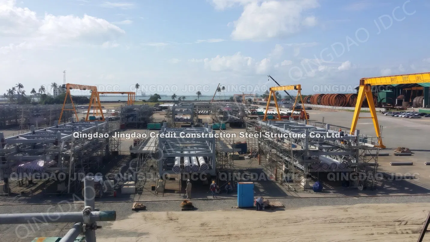 Estrutura de Aço Carbono de Alta Resistência Fabricada para Oficinas Modulares Industriais, Plantas de Armazém, Empreiteiro Geral de Construção Turnkey