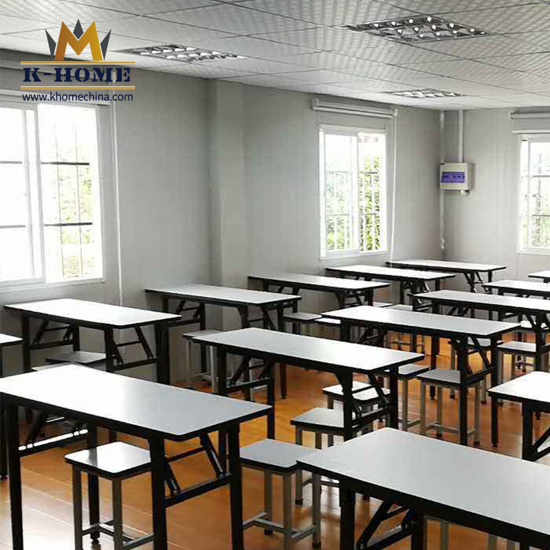 Edifícios de sala de aula temporários modulares pré-fabricados portáteis e baratos para escolas