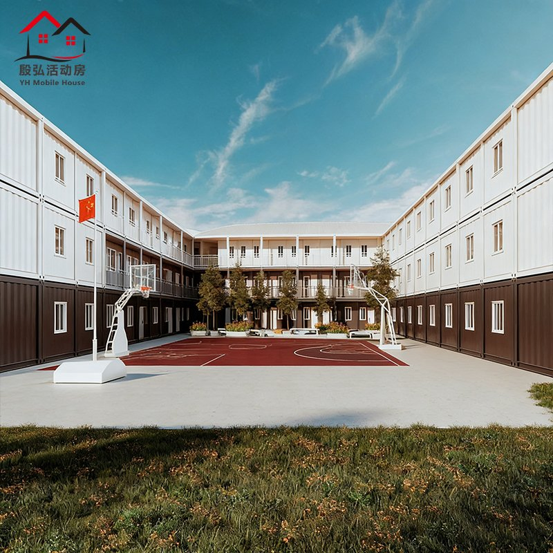 Luxuoso 40FT 20FT Vila Modular Prefabricada em Pacote Planificado Desmontável Móvel Painel Sanduíche Container Shopping Escola Escritório Edifício