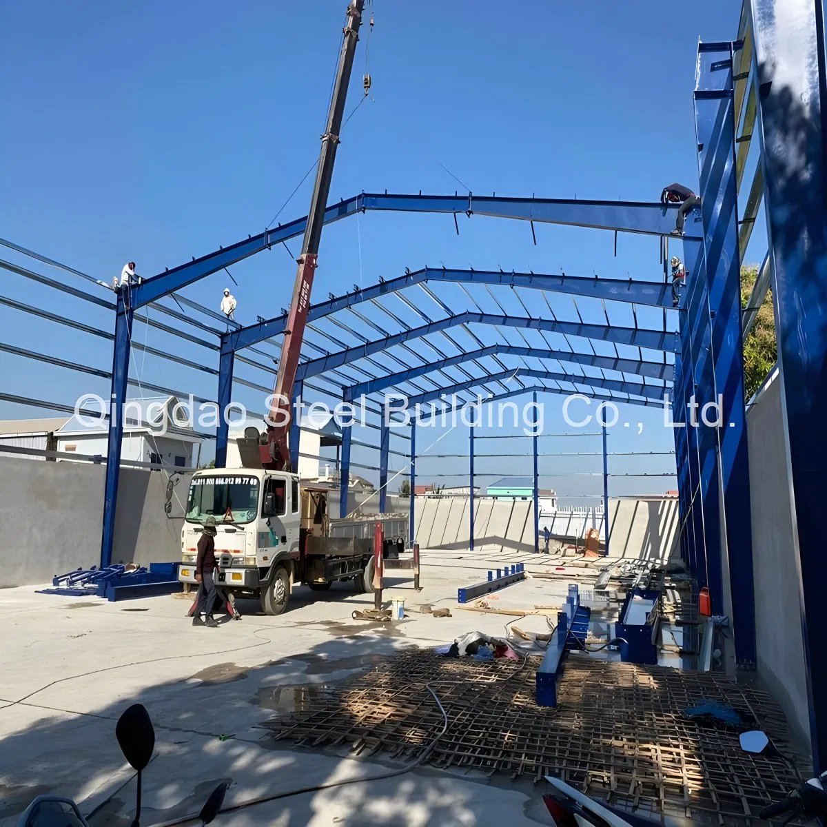 Estrutura de Aço Modular para Armazém Industrial, Oficina Prefabricada, Edifício de Apartamentos