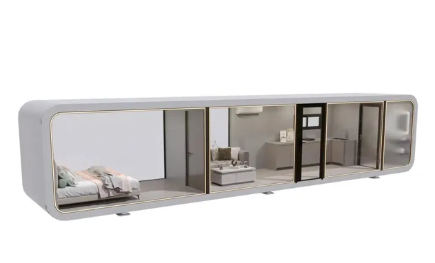 Novo Design Inteligente Casa Móvel Prefabricada Modular Cápsula da Apple