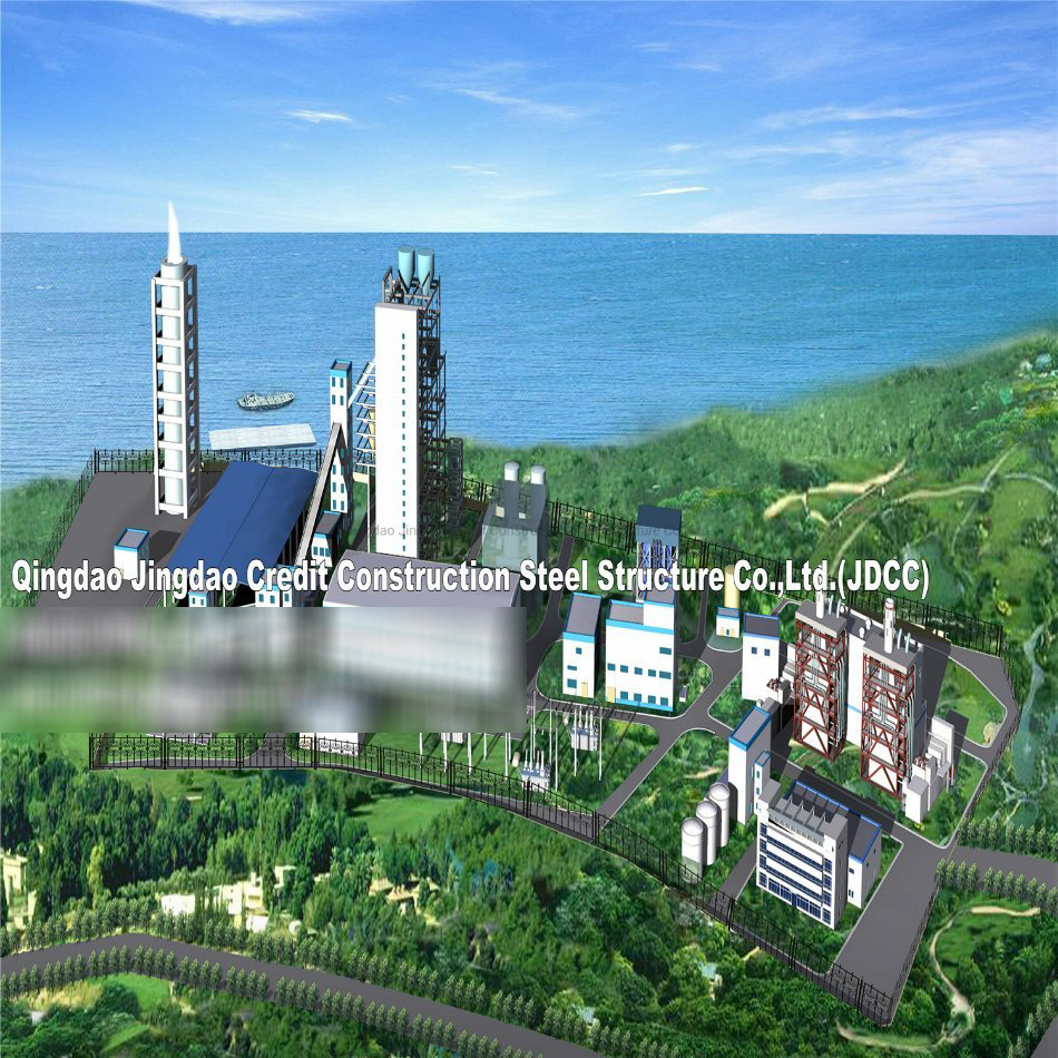 Indústria Prefabricada Modular Moderna Projeto de Oficina Armazém Estufa Construção Estrutural em Aço Galvanizado Leve