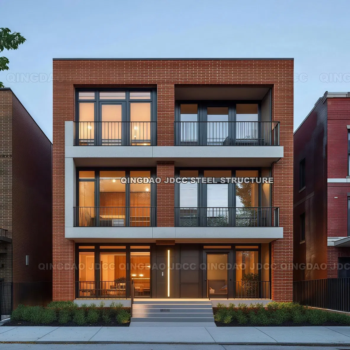 Estrutura Modular Personalizada de Edifício de Apartamento com Estrutura de Aço para Armazém e Oficina com Painéis de Vidro Portáteis de Aço ACP, Contratante Geral de Construção Turnkey