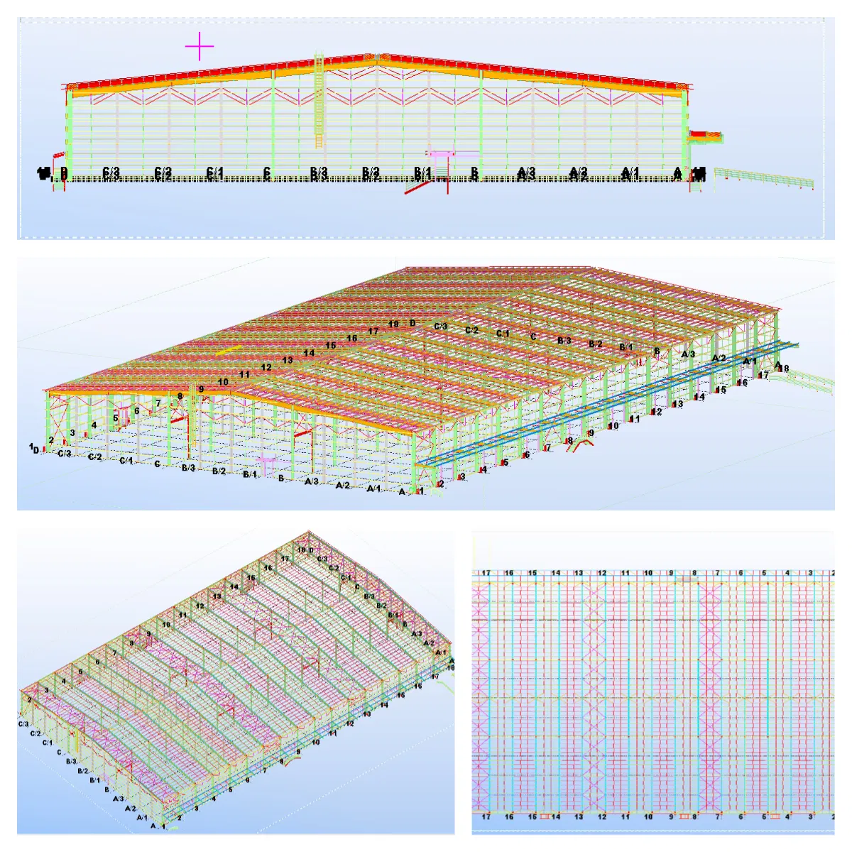 Estrutura Modular de Aço Leve Casa Residencial Prefabricada Construção de Escritório