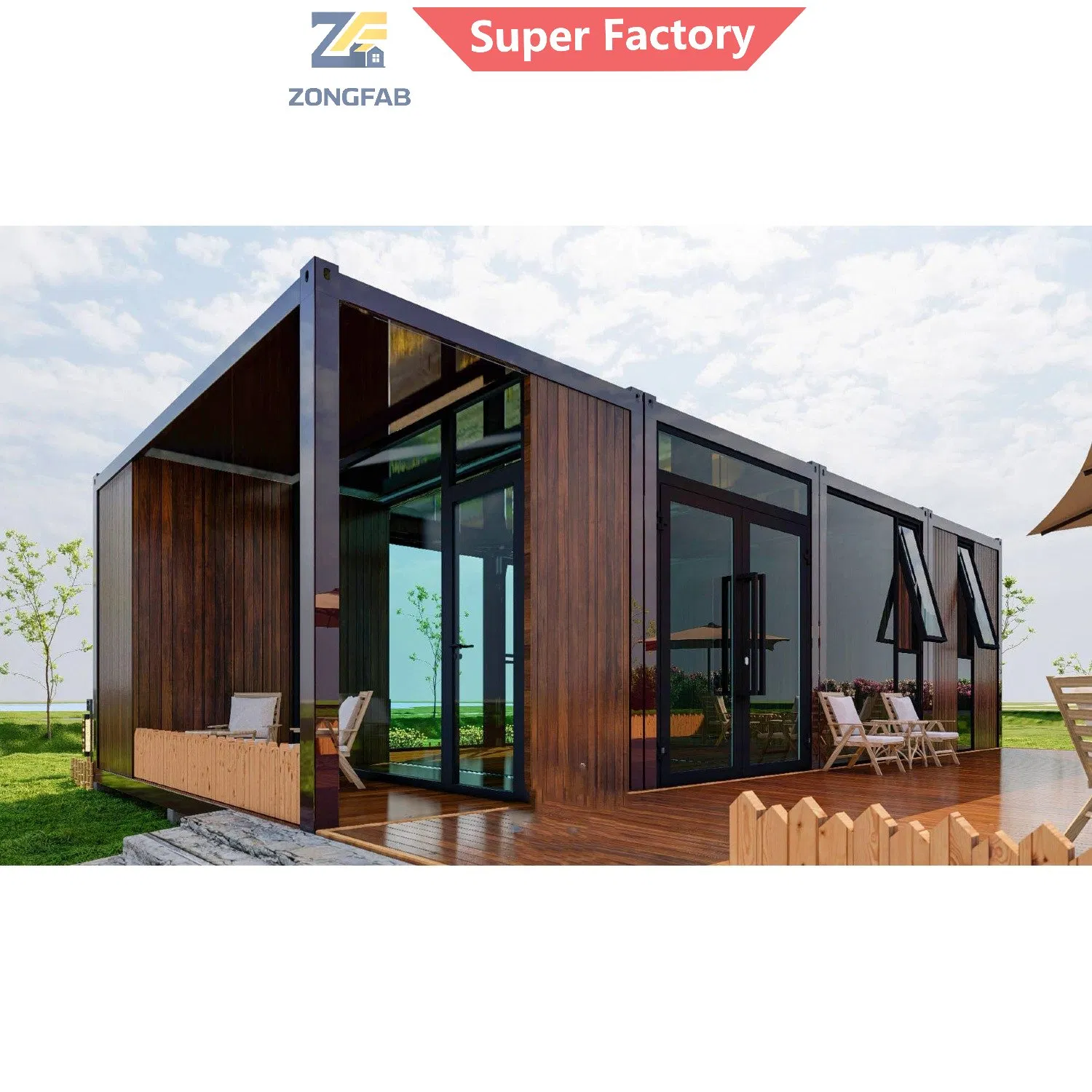 Villa Glamping Escritório de Quintal Resort Flat de Avó Alojamento Airbnb Habitação Pré-fabricada Modular Edifício de Contêiner Habitação Projeto de Reconstrução Pós-Desastre