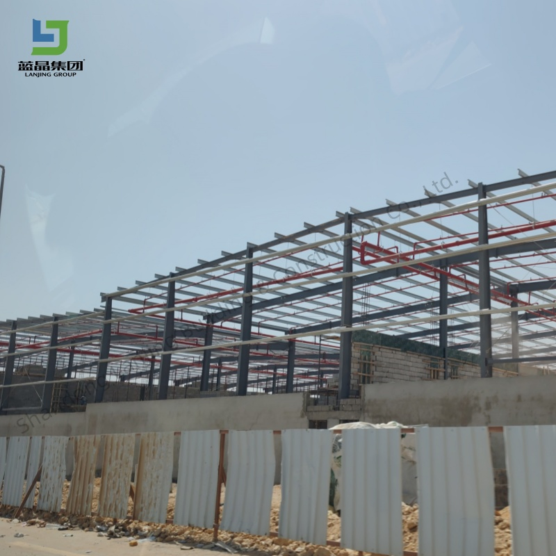 Estrutura de Aço Prefabricada Modular Personalizada para Construção de Oficinas Metalúrgicas e Edifícios Industriais