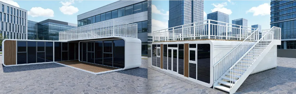 Novo Design Inteligente Casa Móvel Prefabricada Modular Cápsula da Apple