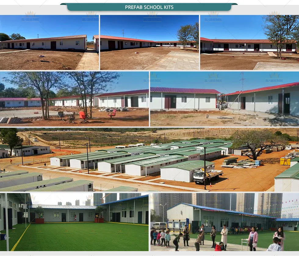 Sala de Aula / Edifícios Escolares Prefabricados de Baixo Custo Modular 20FT Acessível