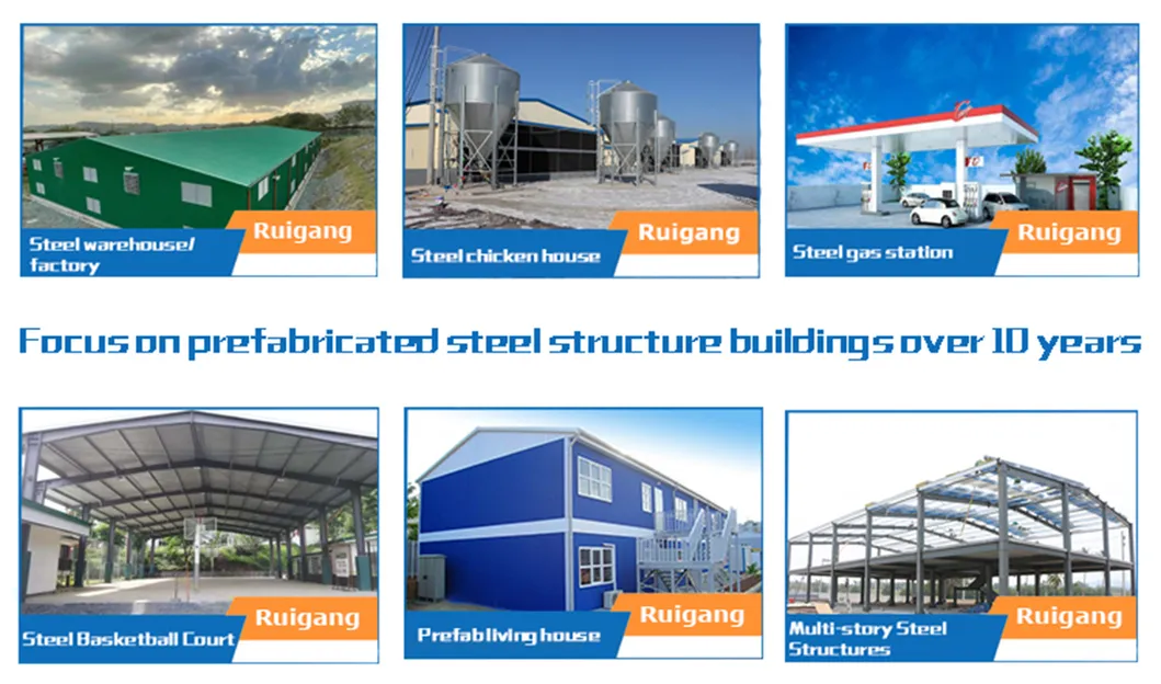 Estrutura de Aço Prefabricada para Galpão Industrial Baixo Custo Construção Modular de Alto Rendimento Casa Comercial de Aço Prefabricada Escritório