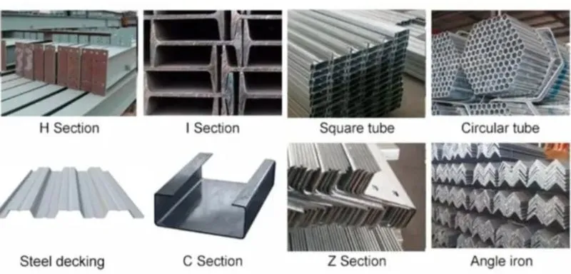 Descrição material estrutura de aço